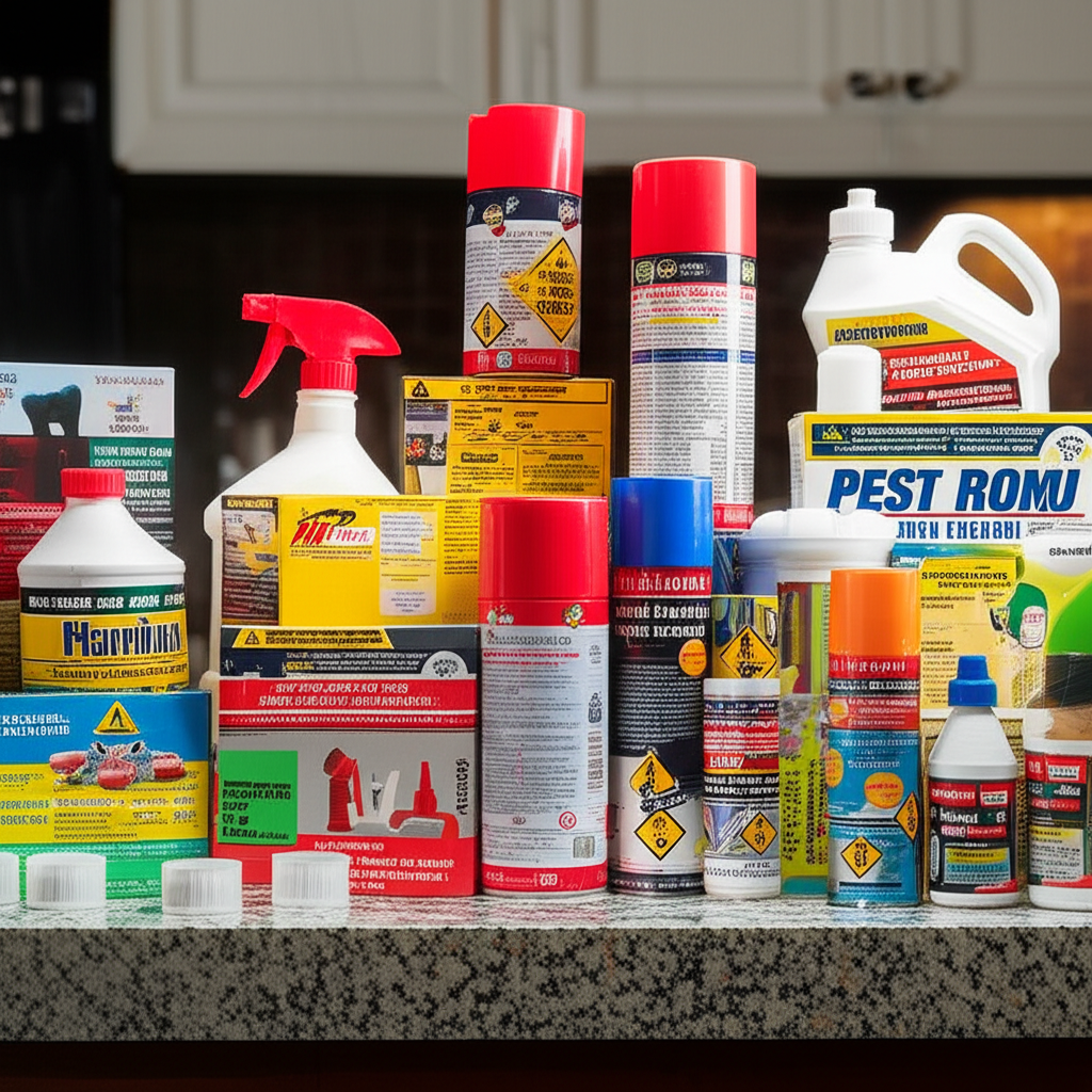 Chemical sprays and baits